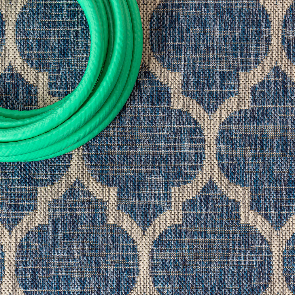 Jonathan Y Smb109D-9 Trebol Moroccan Trellis Textured Weave Indoor Outdoor Area Rug Bohemian Modern Easy Cleaning Bedroom Kitche