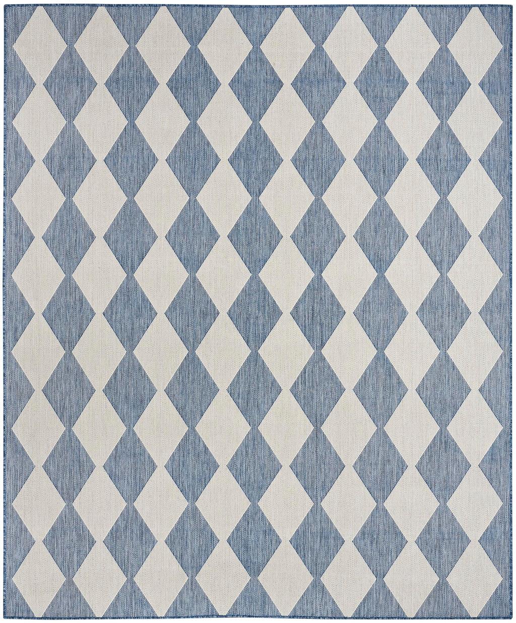 Nourison Positano Indoor/Outdoor Navy Blue 5' X 7' Area Rug, Easy Cleaning, Non Shedding, Bed Room, Living Room, Dining Room, Backyard, Deck, Patio (5X7)