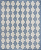 Nourison Positano Indoor/Outdoor Navy Blue 5' X 7' Area Rug, Easy Cleaning, Non Shedding, Bed Room, Living Room, Dining Room, Backyard, Deck, Patio (5X7)