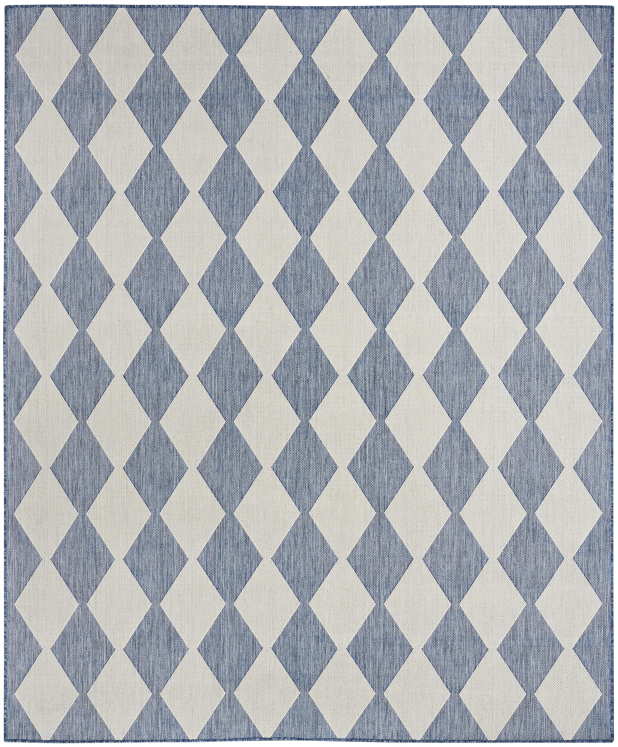 Nourison Positano Indoor/Outdoor Navy Blue 5' X 7' Area Rug, Easy Cleaning, Non Shedding, Bed Room, Living Room, Dining Room, Backyard, Deck, Patio (5X7)
