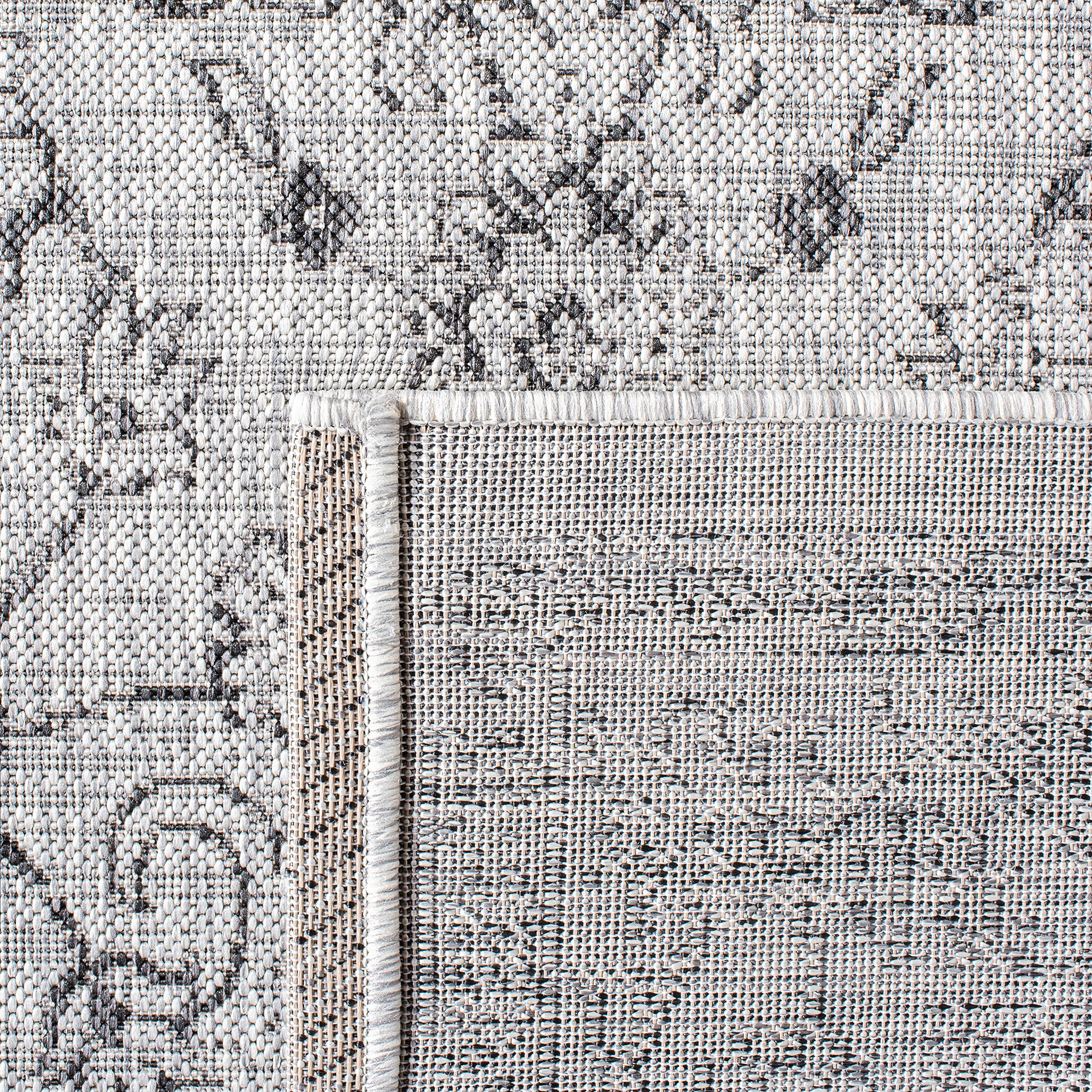 Safavieh Courtyard Collection 2' X 3'7' Grey/Black Cy8680 Indoor/ Outside Waterproof Easy Cleansingpatio Backyard Mudroom Accent Mat