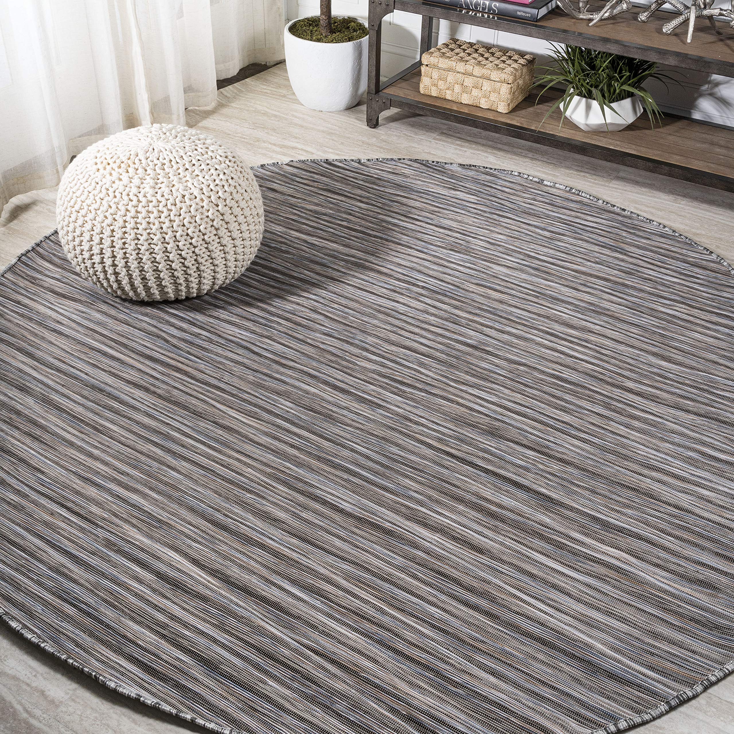 Jonathan Y Tsn102A-6R Finn Modern Farmhouse Pinstripe Indoor/Outdoor Area Rug, Casual, Contemporary, Coastal Easy Cleaning,Bedro