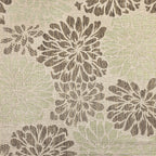Jonathan Y Smb110A-5Sq Zinnia Modern Floral Textured Weave Indoor Outdoor Area Rug Bohemian Coastal Easy Cleaning Bedroom Kitchen Backyard Patio Non Shedding, 5' Square, Sage/Brown