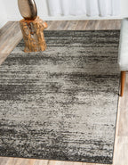 Unique Loom Del Mar Collection Area Rug - Lucille (3' 3'' X 5' 3'' Rectangle, Dark Gray/ Ivory)
