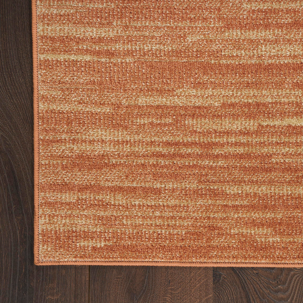 Nourison Essentials Indoor/Outdoor Rust 3' X 5' Area Rug, Easy Cleaning, Non Shedding, Bed Room, Living Room, Dining Room, Backyard, Deck, Patio (3X5)