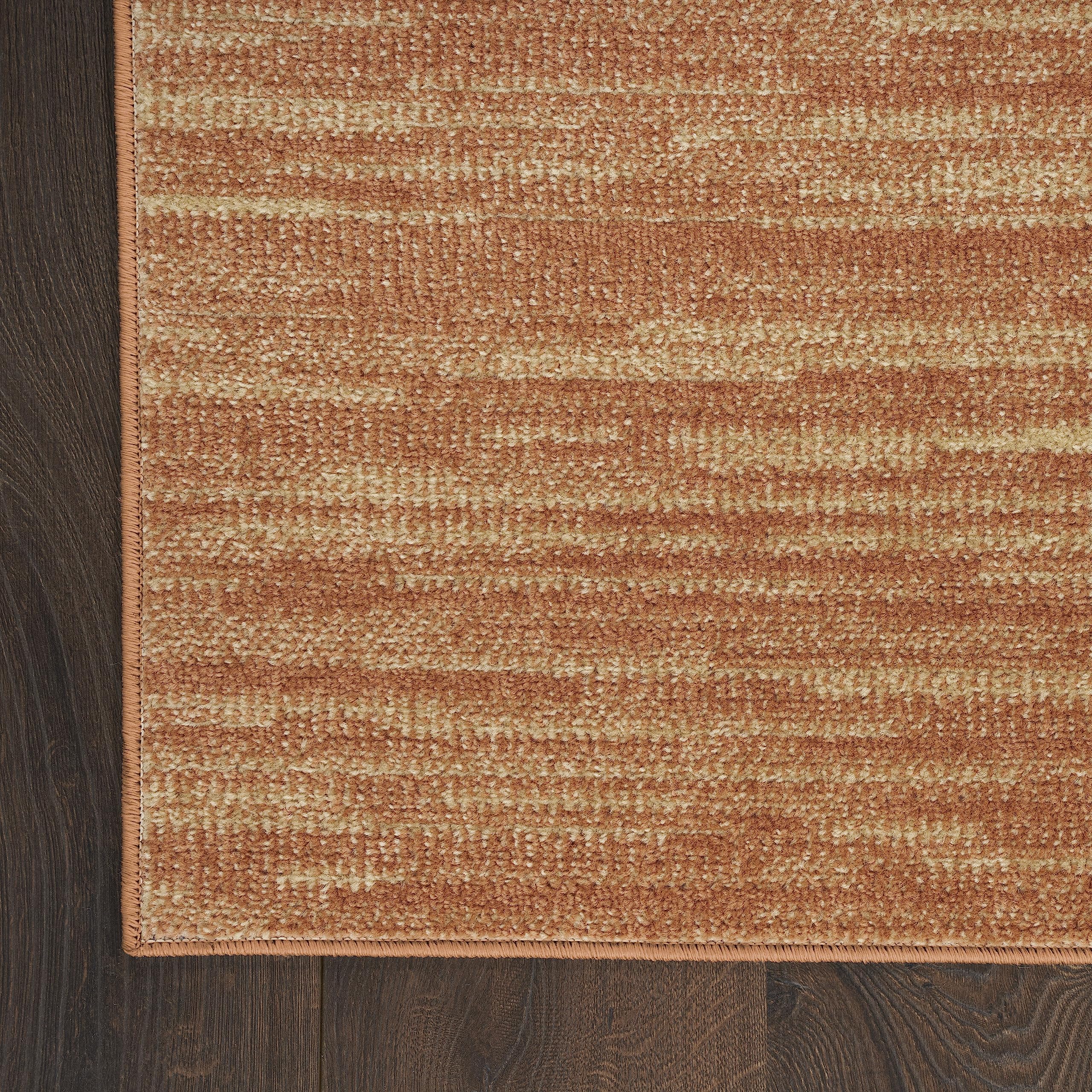 Nourison Essentials Indoor/Outdoor Rust 2' X 4' Area Rug, Easy Cleaning, Non Shedding, Bed Room, Living Room, Dining Room, Backyard, Deck, Patio (2X4)