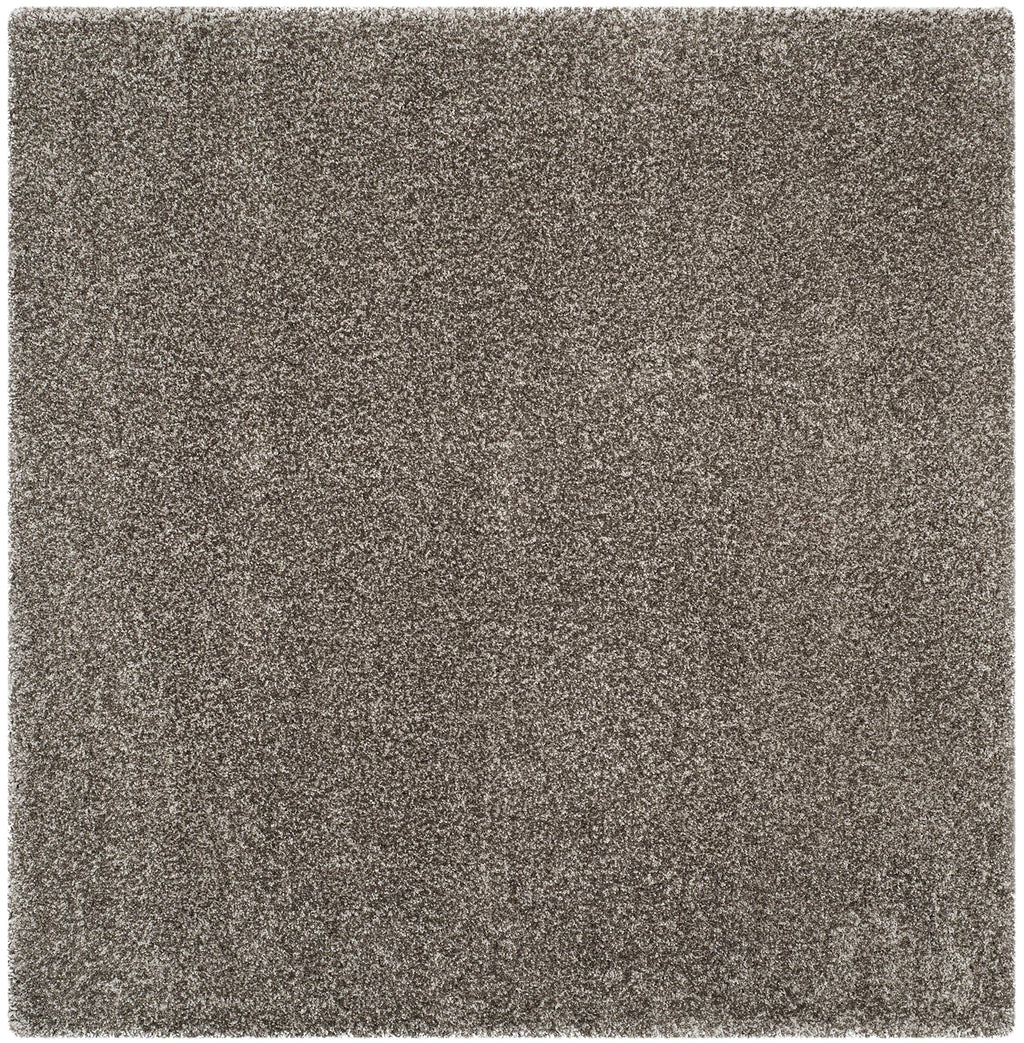Safavieh Milan Shag Collection 3' Square Grey Sg180 Solid Non-Shedding Living Room Bedroom Dining Room Entryway Plush 2-Inch Thi