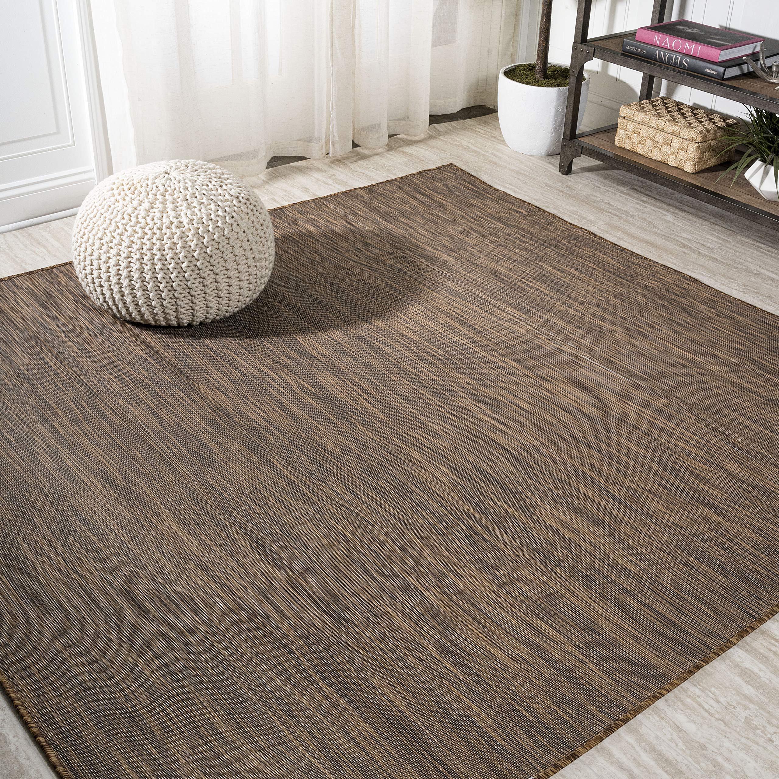Jonathan Y Tsn100D-6Sq Ethan Modern Flatweave Solid Indoor/Outdoor Area Rug, Casual, Contemporary, Coastal Easy Cleaning,Bedroom