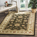 SAFAVIEH Lyndhurst Collection 33 Square Black/Ivory LNH212A Traditional Oriental Non-Shedding Living Room Bedroom Accent Rug