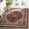 SAFAVIEH Lyndhurst Collection Area Rug - 53 x 76, Red & Black, Traditional Oriental Design, Non-Shedding & Easy Care, Ideal fo