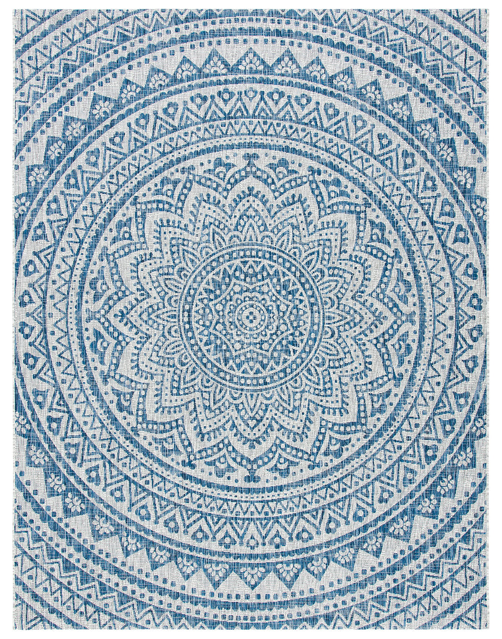 Safavieh Courtyard Collection 8' X 10' Grey/Blue Cy8734 Indoor/ Outdoor Patio Backyard Mudroom Area Rug