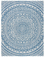 Safavieh Courtyard Collection 8' X 10' Grey/Blue Cy8734 Indoor/ Outdoor Patio Backyard Mudroom Area Rug