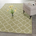 SAFAVIEH Courtyard Collection 53 Square Green/Beige CY6918 Trellis Indoor/ Outdoor Splashproof Easy Scrubbing Patio Backyard Mu