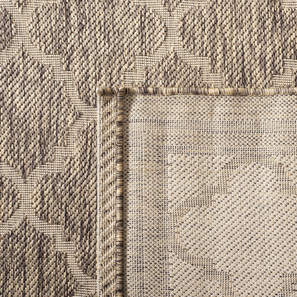 Safavieh Courtyard Collection 8' X 10' Brown/Bone Cy6918 Trellis Indoor/ Outdoor Waterproof Easy-Cleaning Patio Backyard Mudroom Area-Rug