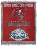 Northwest Nfl Tampa Bay Buccaneers Unisex-Adult Woven Tapestry Throw Blanket, 48'' X 60'', Commemorative
