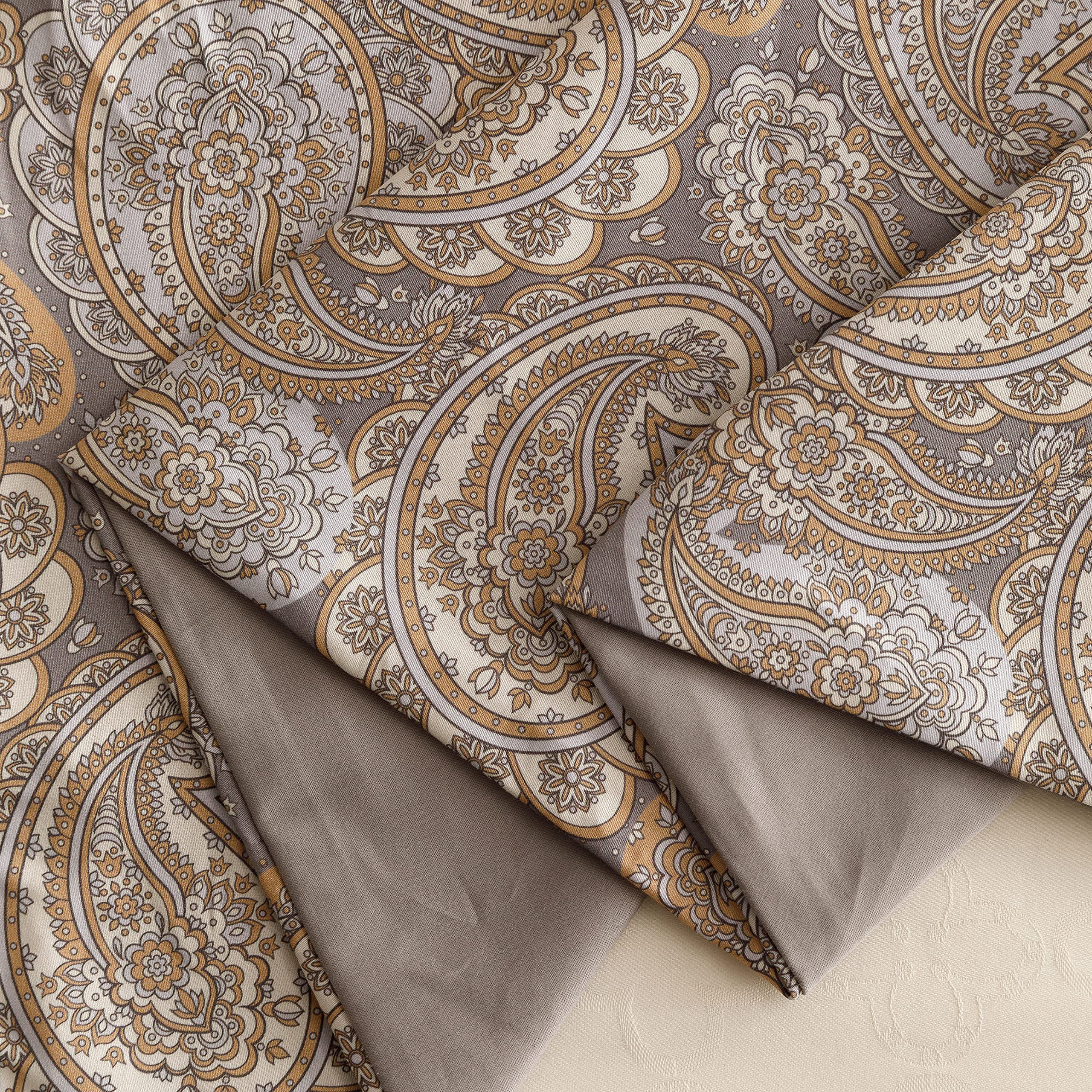 Heimenaogo Egyptian Cotton Duvet Cover Queen Size Sateen Weave, Silky Soft Boho Duvet Cover Zipper Closure, Long Staple Cotton B