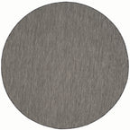 Safavieh Courtyard Collection Area Rug - 10' Round, Black & Beige, Non-Shedding & Easy Care, Indoor/Outdoor & Washable-Ideal For Patio, Backyard, Mudroom (Cy8022-36621)