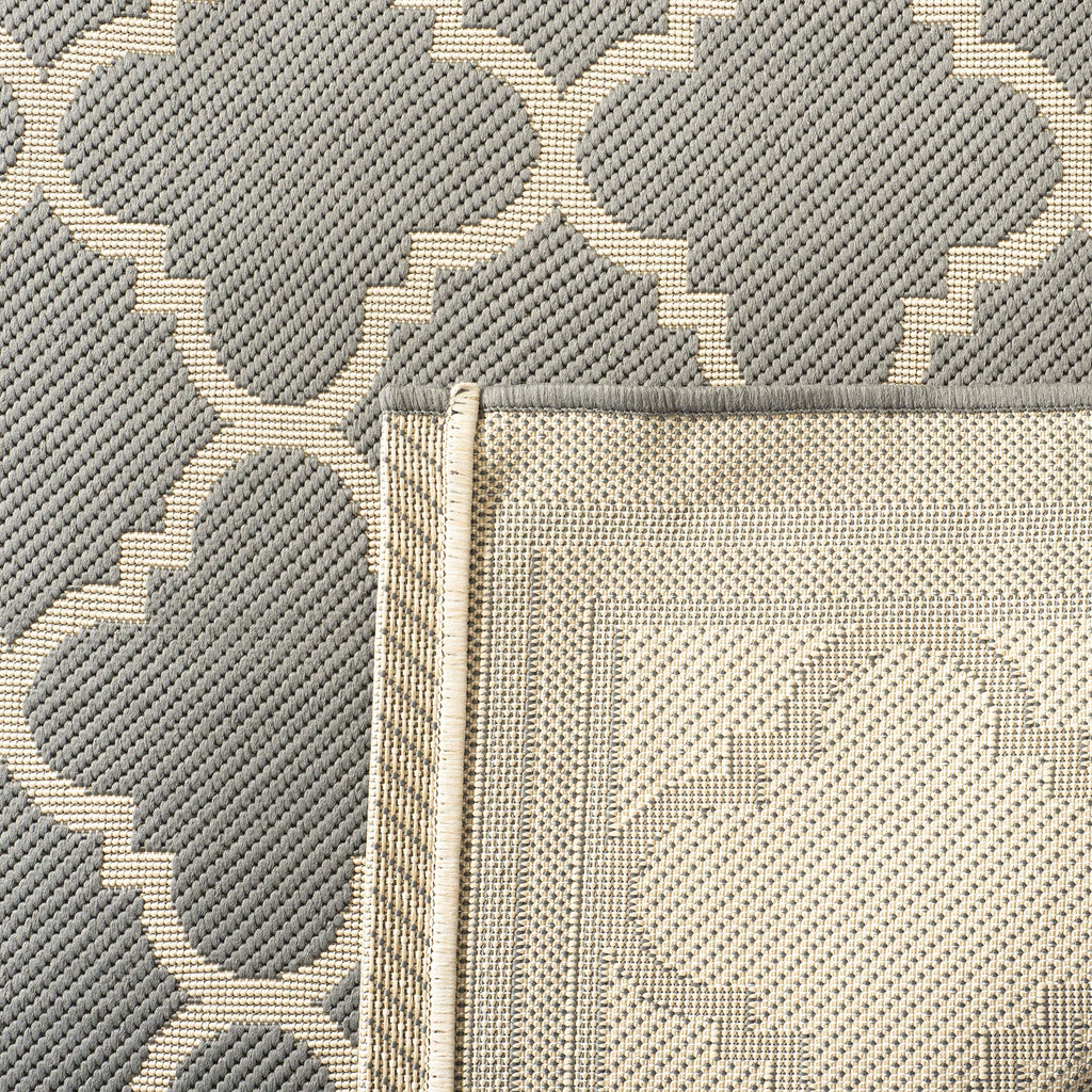 Safavieh Courtyard Collection 2' X 3'7' Anthracite/Beige Cy6918 Trellis Indoor/ Outdoor Waterproof Easy Cleaning Patio Backyard Mudroom Accent Rug