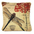 Dada Bedding Cc-15041 Dragonfly Dream Woven Cushion Cover Throw Pillow, 18-Inch