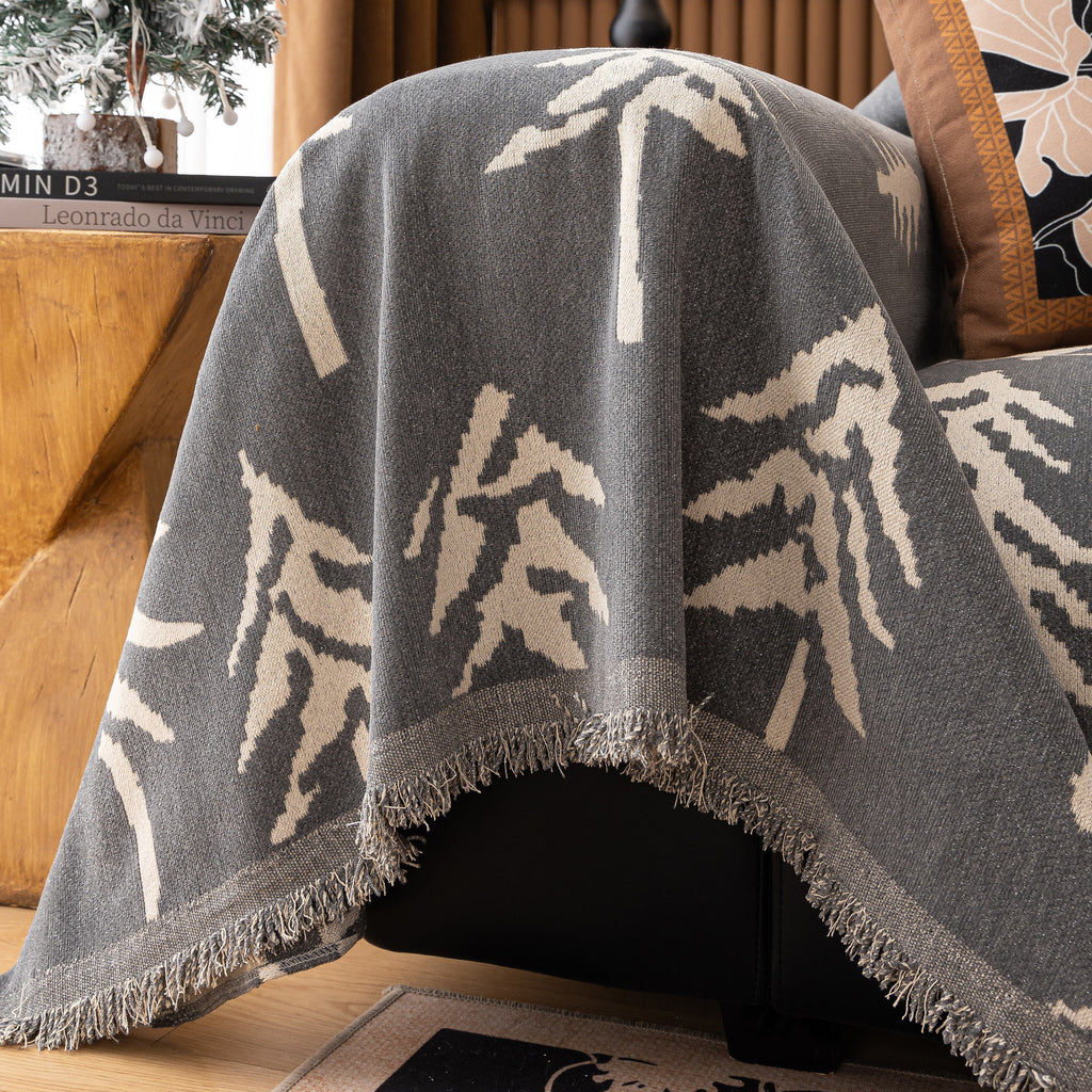 Modern Couch Covers for Couches Large Decorative Throw Blanket with Tassels for Couch