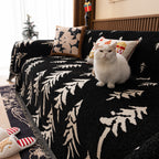 Modern Couch Covers for Couches Large Decorative Throw Blanket with Tassels for Couch