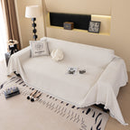 Solid Color Chenille Sofa Cover Blanket Furniture Covers for Sofas and Loveseats
