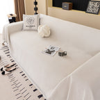 Solid Color Chenille Sofa Cover Blanket Furniture Covers for Sofas and Loveseats