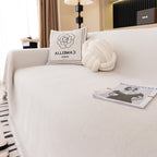 Solid Color Chenille Sofa Cover Blanket Furniture Covers for Sofas and Loveseats