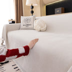 Solid Color Chenille Sofa Cover Blanket Furniture Covers for Sofas and Loveseats
