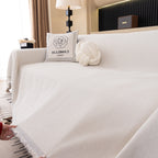 Solid Color Chenille Sofa Cover Blanket Furniture Covers for Sofas and Loveseats