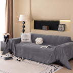 Solid Color Chenille Sofa Cover Blanket Furniture Covers for Sofas and Loveseats