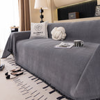Solid Color Chenille Sofa Cover Blanket Furniture Covers for Sofas and Loveseats