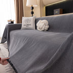 Solid Color Chenille Sofa Cover Blanket Furniture Covers for Sofas and Loveseats