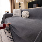 Solid Color Chenille Sofa Cover Blanket Furniture Covers for Sofas and Loveseats