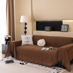 Solid Color Chenille Sofa Cover Blanket Furniture Covers for Sofas and Loveseats