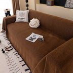 Solid Color Chenille Sofa Cover Blanket Furniture Covers for Sofas and Loveseats