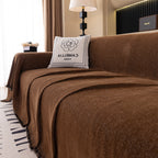 Solid Color Chenille Sofa Cover Blanket Furniture Covers for Sofas and Loveseats