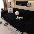Solid Color Chenille Sofa Cover Blanket Furniture Covers for Sofas and Loveseats