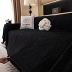Solid Color Chenille Sofa Cover Blanket Furniture Covers for Sofas and Loveseats