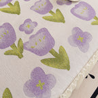 Ruffled Sweet Floral Sofa Cover with Skirt, Soft and Decorative Couch Throw Cover