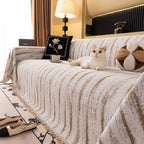 Chenille Oversized Throws for Couches, Washable and Durable Sofa Slipcover for Pets