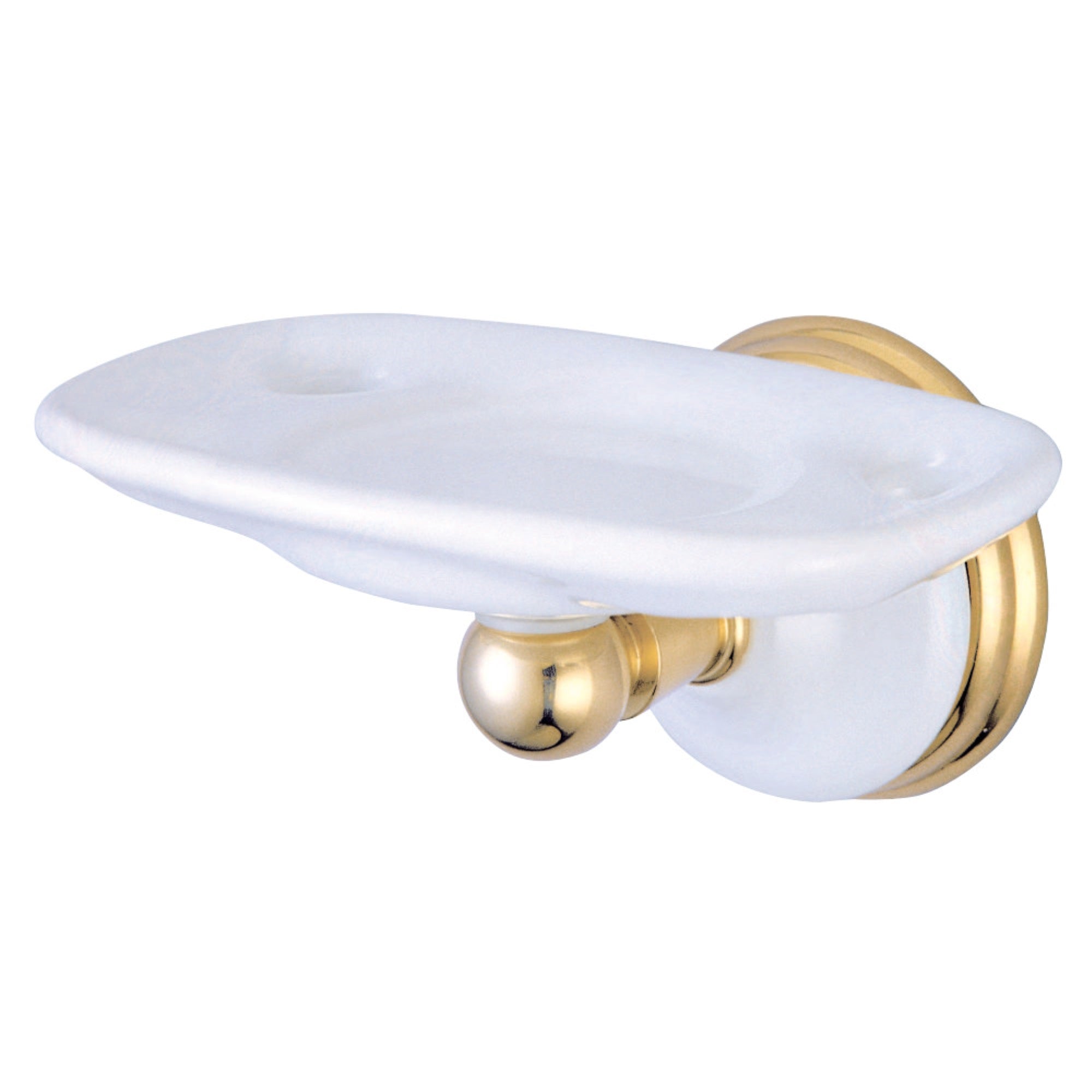 Kingston Brass BA1116PB Victorian Toothbrush with Tumbler Holders, Polished Brass