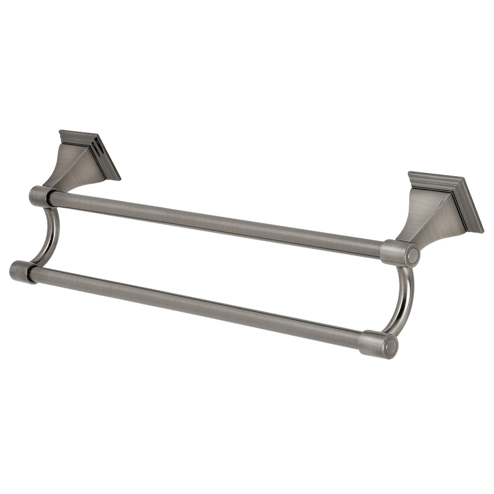 Kingston Brass BAH612318BS Monarch 18-Inch Dual Towel Bar, Black Stainless