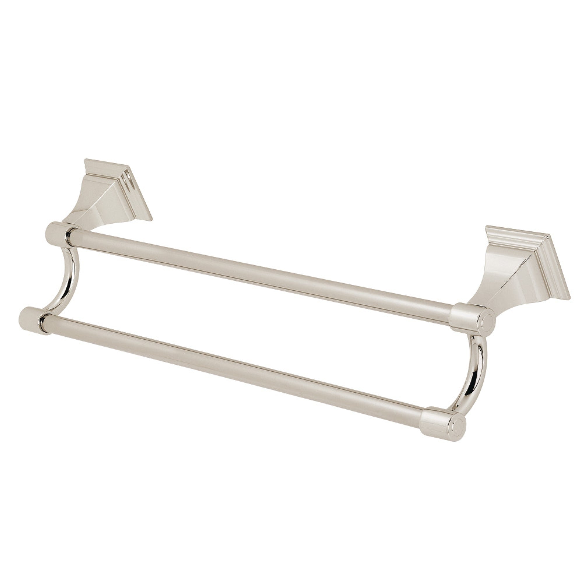 Kingston Brass BAH612318PN Monarch 18-Inch Dual Towel Bar, Polished Nickel