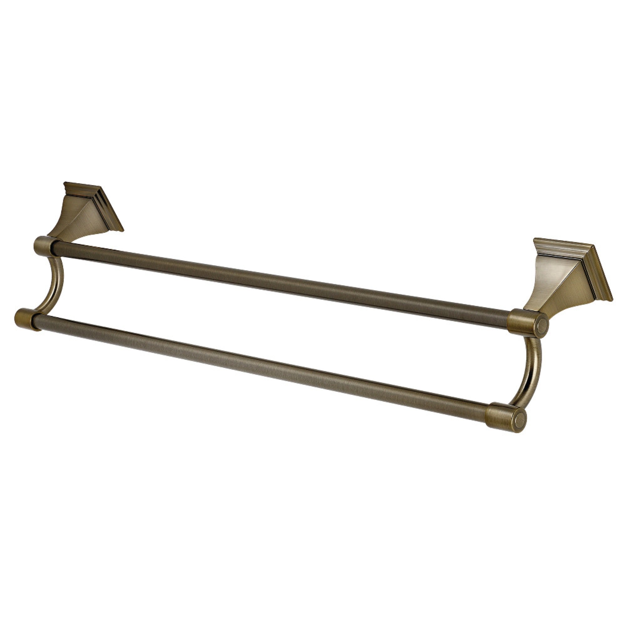 Kingston Brass BAH6123AB Monarch 24-Inch Dual Towel Bar, Antique Brass