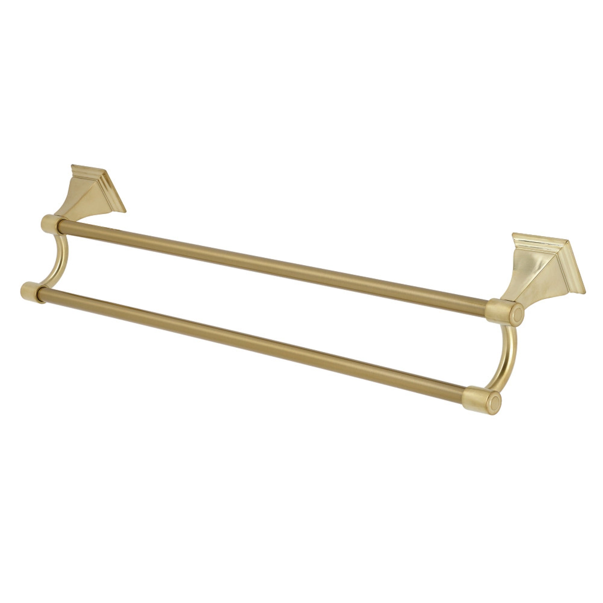 Kingston Brass BAH6123BB Monarch 24-Inch Dual Towel Bar, Brushed Brass