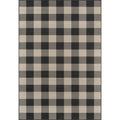 Momeni Baja Baj25 Charcoal Buffalo Check 710 Inch  X 1010 Inch