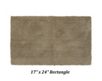 Better Trends Micro Collection Bath Mats - Soft Rug, Plush Rug, Absorbent Bath Mat, Tufted Rug, 100% Polyester Rug For Bathroom Floor, Shower & Sink Bath Mat Rug - 17' X 24' Rug, Beige