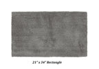 Better Trends Micro Collection Bath Mats - Soft Rug, Plush Rug, Absorbent Bath Mat, Tufted Rug, 100% Polyester Rug For Bathtubs, Rain Showers And Under The Sink - 21' X 34' Rug, L. Gray