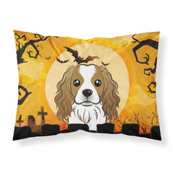 'Caroline'S Treasures Bb1782Pillowcase Halloween Cavalier Spaniel Fabric Standard Pillowcase, Large, Multicolor'